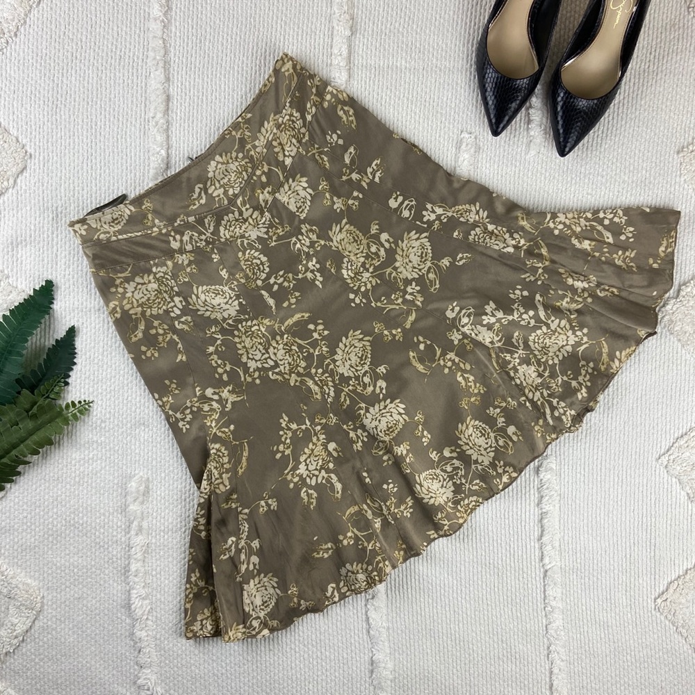 •Banana Republic• Silk Floral Mermaid Skirt